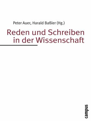 cover image of Reden und Schreiben in der Wissenschaft